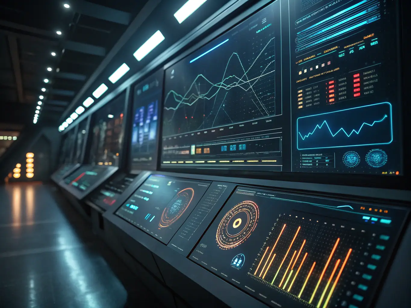 A visual representation of continuous monitoring and optimization, showing real-time data analysis and adjustments to AI strategies, emphasizing ongoing improvement.