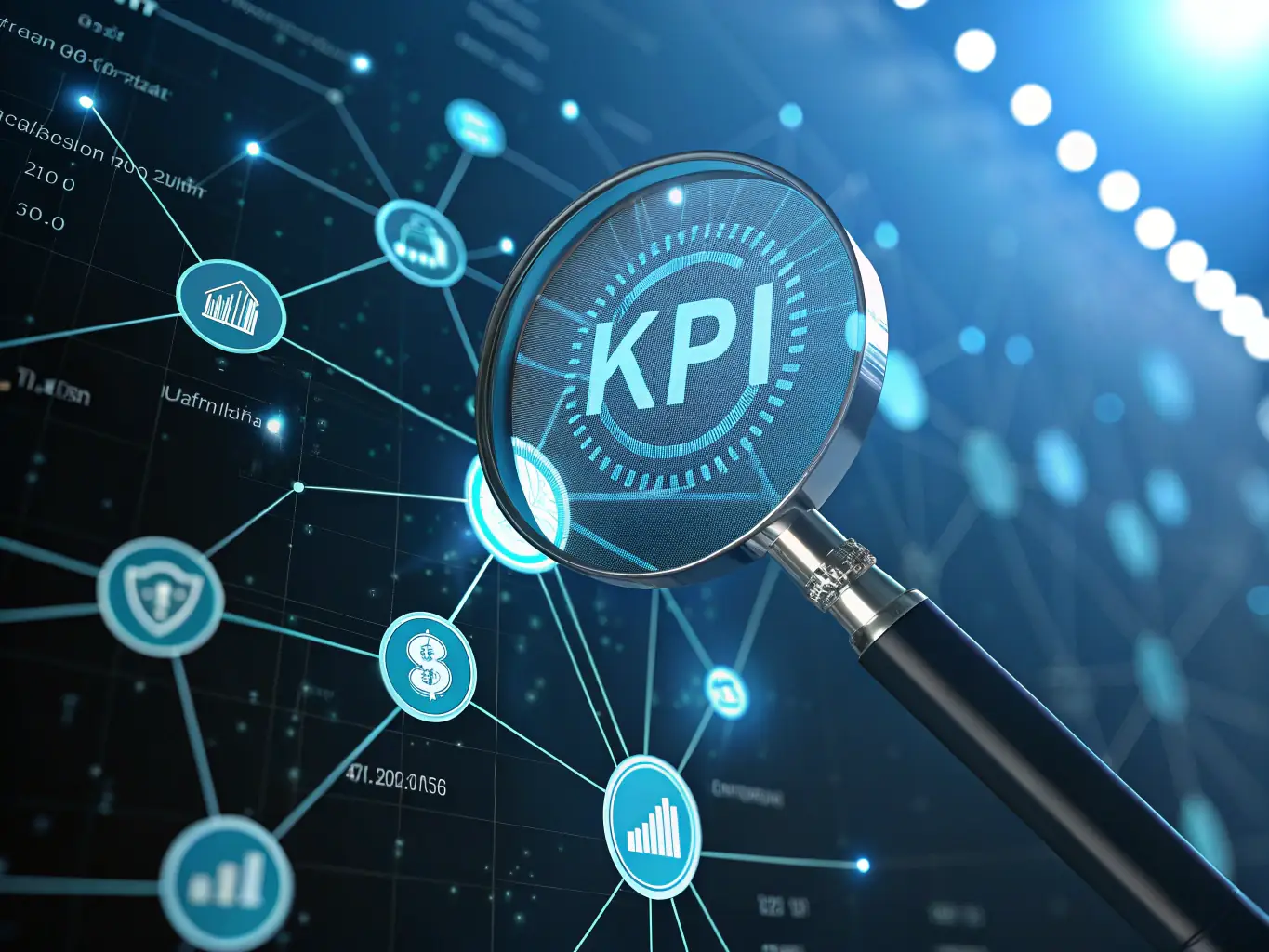 A clean, professional image depicting a data flow diagram optimized for AI, showcasing enhanced visibility and performance metrics.